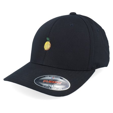 Abducted - Black flexfit Czapka Z Daszkiem - Tiny Lemon Black Flexfit @ Hatstore