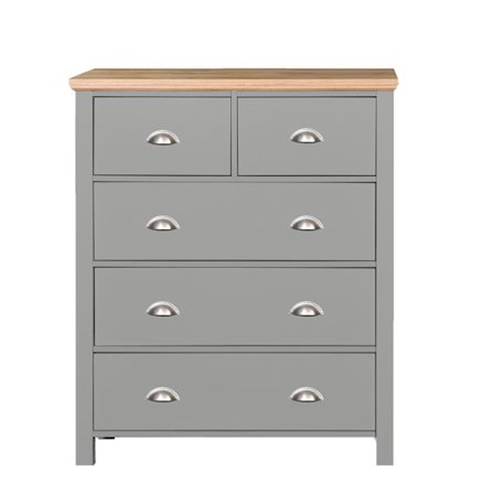 Scala 5 Lådig Byrå Grå/Brun