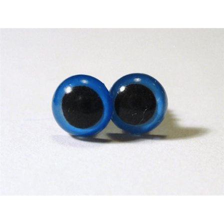 10 par (20 stk) Blå "Amigurumi" øyne 10mm i diameter