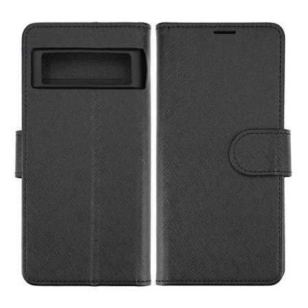 Google Pixel 7 Plånboksfodral med Stativ - Black