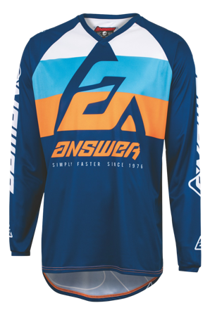 Maglia Cross ANSWER SYNCRON CC Blu-Arancio-Nero M