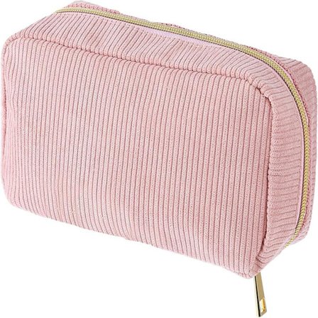 Portable Toiletry Bag for Women Pink Makeup Bag Girly Travel Organizer
