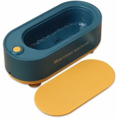 Ultralydsrenser 350ml Rengøringsmiddel til Briller Ultralydsbad til Briller Smykker Ure Ringe Halskæder Barbermaskiner Proteser (Farve: Blå)/NC/