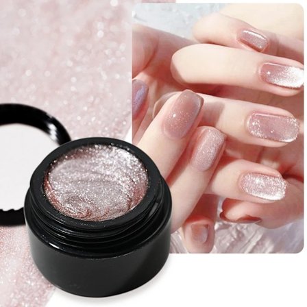 XEIJAYI Rosa Kattöga Gel Nagellack Keramisk Magnetisk Gel UV Semi-permanent Emaljer Lack Nagelmaterial För Professionella Gel