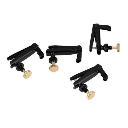 4 stk. Violin Finjusteringsskrue med kobberbelagte skruer, kompatibel med 3/4 4/4 størrelse violintilbehør