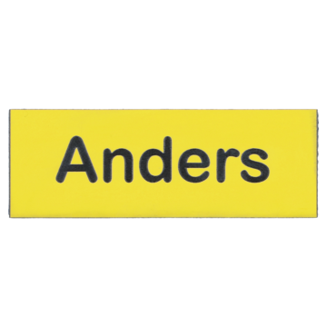 Navneskilt nål - eget navn