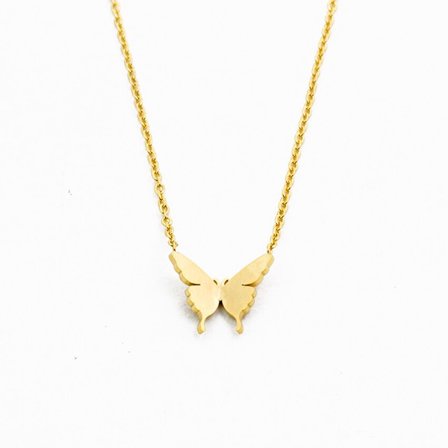 Pretty Big Butterfly Pendant Halsband Dam Barn J