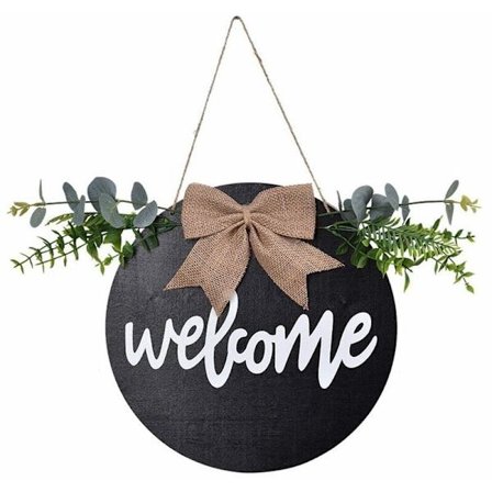 Hängande dekoration Välkommen Välkommen skylt Utomhus hängande ytterdörr