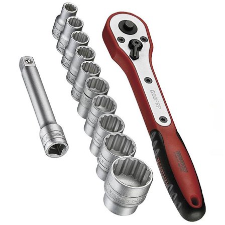 Teng Tools M1413N1 Pipenøkkelsett 13 deler, Håndverktøy