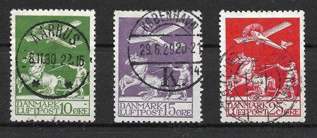 Danmark 1925 - AFA 144-146 - Stemplet