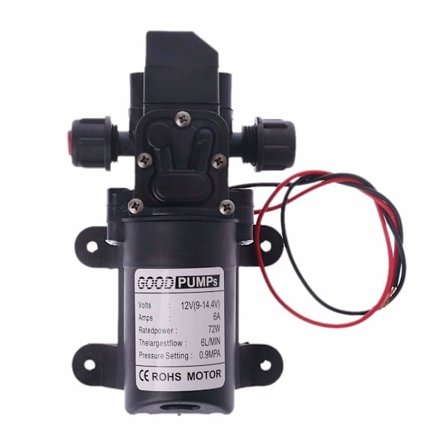 RV-vesipumppu DC 12V 60W 130PI 6L/Min korkeapaine