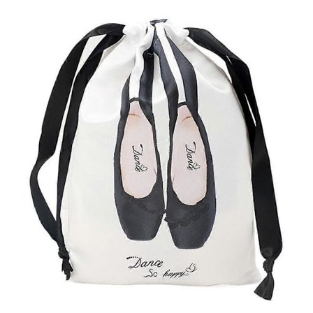 Opbevaringspose til tåspidssko til børn og kvinder, snørelukning, dansepose