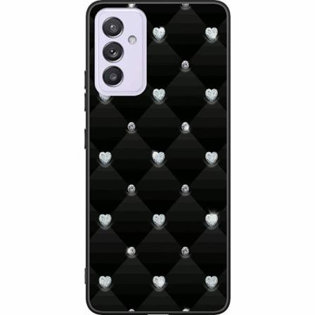 Samsung Galaxy A82 5g Svart Skal Bling Heart