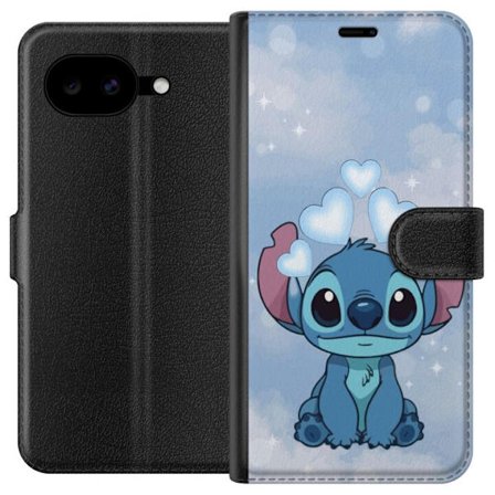 Kompatibel Tegnebogsetui til Google Pixel 10a Stitch Hoppende Glæde - Sjovt Design til Gave