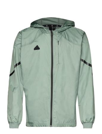 Designed 4 Gameday Full-Zip Track Top Outerwear Sport Jackets Grønn Adidas Sportswear*Betinget Tilbud