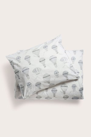 Newbie | Mønstret sengesett 140 x 200 | Offwhite