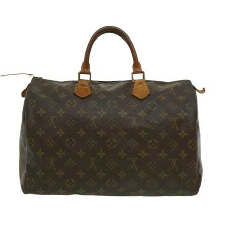 Louis Vuitton Vintage, Pre-owned Speedy 35 Monogram Handbag Bruin, Dames, Maat:ONE Size
