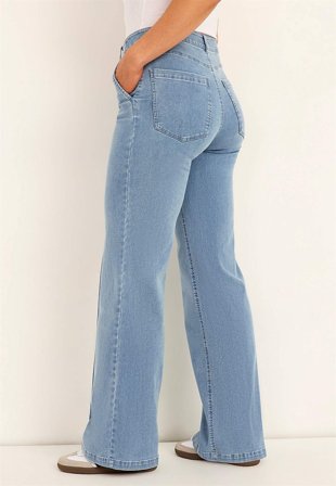 Cellbes of Sweden - Vida jeans med sydda pressveck Mia - ljusblå denim - för damer - 36L