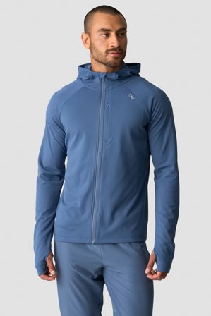 ICANIWILL - Mirage Hooded Zip Up Midlayer Dusty Twilight Blue - Langermet - Herre - ICIW
