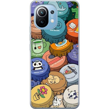 Xiaomi Mi 11 Gennemsigtig cover Kawaii Søde Figurer Anime Manga