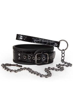 Diabolique Black Collar With Leash - Woome.pl
