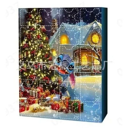 Advent Kalender Anime Figur Lilo & Stitch Mickey Mouse barn Jul present box