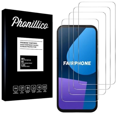 Film i hærdet glas til Fairphone 5 [Pack 4] Skærmbeskyttelse Phonillico