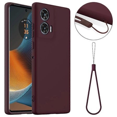 Skal för Motorola Edge 50 Fusion 5G Kompatibelt Anti-Drop Flytande Telefonskal med Snodd