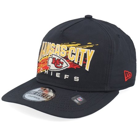 New Era - NFL Schwarz Snapback Cap - Kansas City Chiefs Throwback Brush Black Strapback @ Hatstore