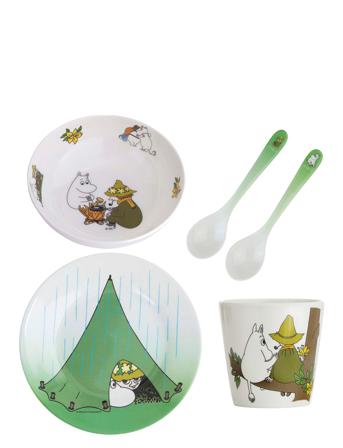 Moomin Camping, Giftset, 5 Pcs Home Meal Time Dinner Sets Multi/mønstret Rätt Start