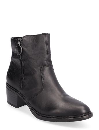 70150-00 Shoes Boots Ankle Boots Ankle Boot - Heel Svart Rieker