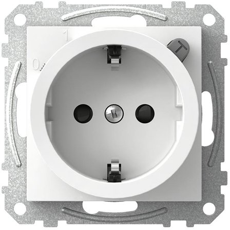 Schneider Electric Exxact WDE002323 Stikkontakt med jordfeilbryter, 1-veis, Strømbrytere & vegguttak