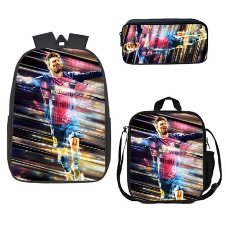 Fotbolls-VM studentryggsäck Messi-väska söt datorväska