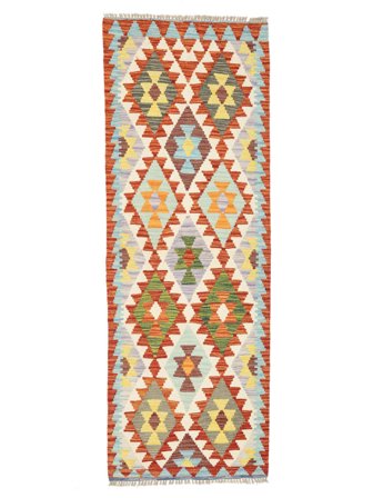 Mały Kilim Afgan Old Style Dywan 72X207 Wełna