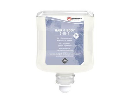 SC Johnson PPROFESSIONAL Duschtvål Refresh Lux 3in1 HairoBody 1L - Lyreco - Städ och hygien - Tvål och hygien - Hygiensystem - Deb