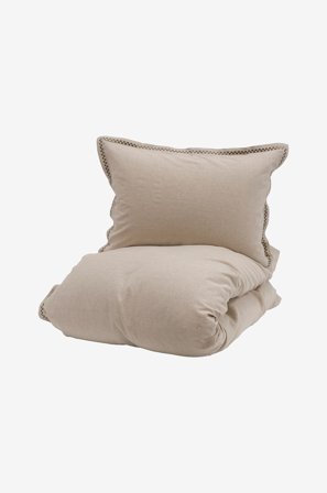 Halvor Bakke - Vuodevaatesetti Trae - Ruskea - Pussilakanasetit - 230X220 - - Homeroom