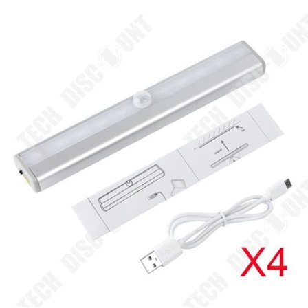 Lysbar - TD - Induktionskrop - Genopladelig USB - LED - 4 stk.