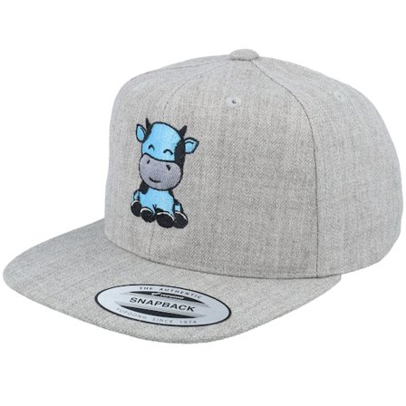 Kiddo Cap - Cinza snapback Boné - Kids Cute Baby Cow Grey Snapback @ Hatstore