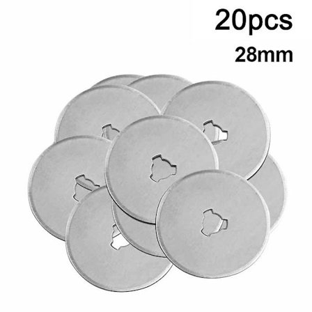 20 st Rullkniv Påfyllningsblad Quiltare Sömnad Tyg Skärverktyg Kit[D]