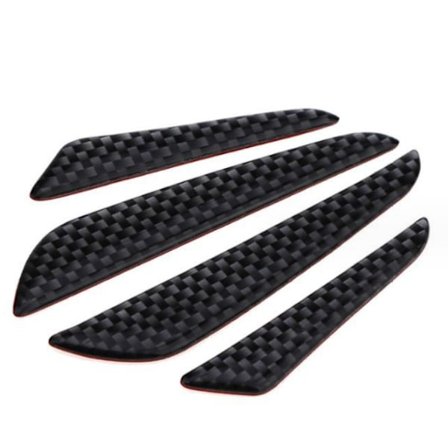 Musta 4-osainen sarja auton oven reunan suojatarroja auton oveen