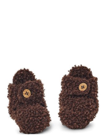 Booties Bouclé Merino Wool Brown Smallstuff