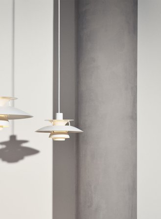 PH 5 mini taklampe Ø30 - monochrome hvit