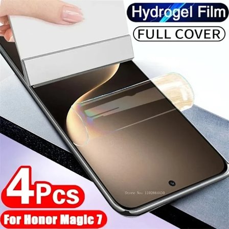 4-pack Ultra HD Hydrogel Film för Honor Magic 7 6 5 Pro Lite X9C X9A X8B X7A Skärmskydd för Honor 300 200 100 Pro 90 Lite