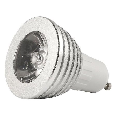 RY-GU10 3W 16 Farge LED RGB Magic Spot Lyspære - Trådløs Fjernkontroll