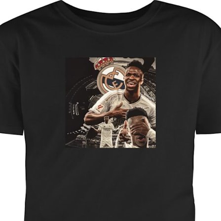 Lapsen t-paita Vinicius Junior Real Madrid Brasilia dribbling-ilmiö ja hyökkäävä johtaja, jolla on korkea energia ja terävät taidot