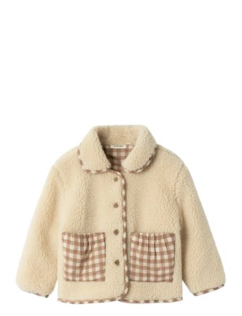 Lil'Atelier Nmfnaolin Loose Jacket Lil - Cream - 116