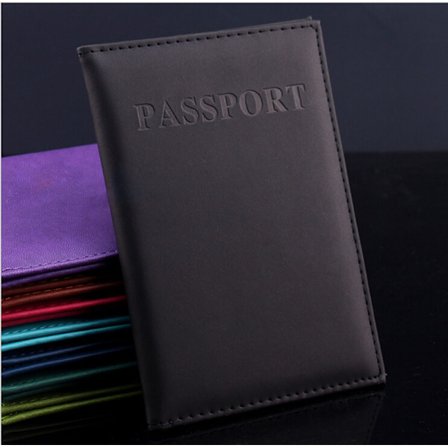 Kvinner Menn Passholder i kunstskinn reisepassdeksel Ca