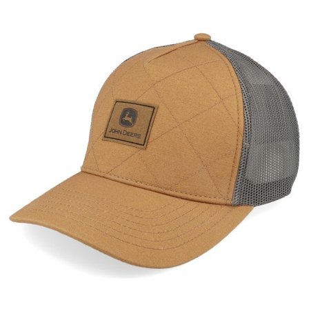 John Deere - Brun trucker Keps - Quilted Hat Coyote Brown Trucker @ Hatstore