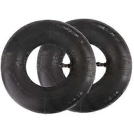 2 st 4.10/3.50-4 tums innerslangdäck för handtruck, vagn, trädgårdsvagn, gräsklippare, ersättningsslang 4.10-4 (LGL)