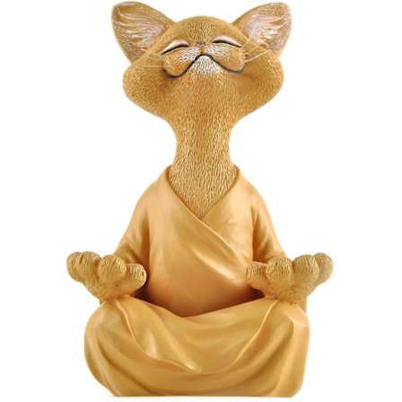Nyckfull katt Buddha, en gåva till kattälskaren